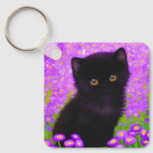 Gustav Klimt Cat Schlüsselanhänger