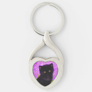 Gustav Klimt Cat Schlüsselanhänger