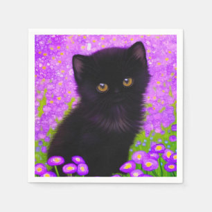 Gustav Klimt Cat Serviette