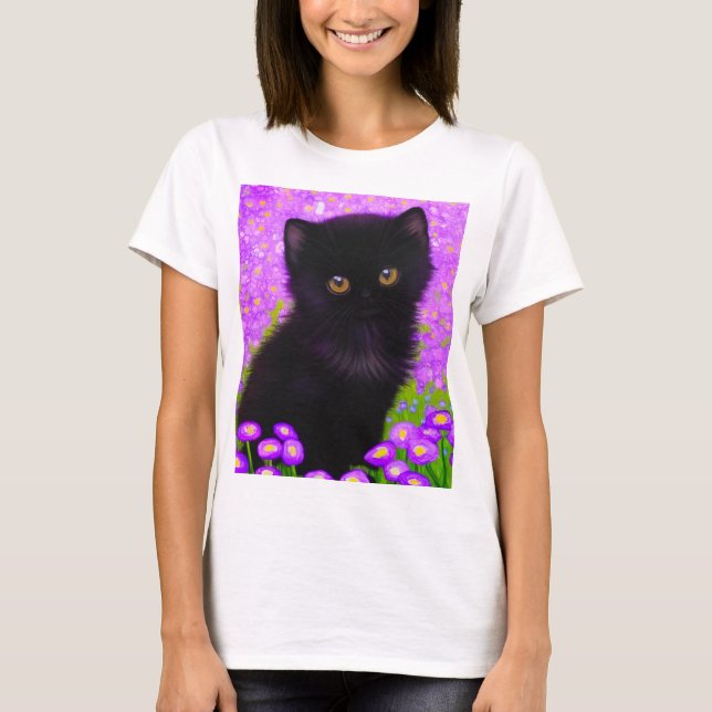 Gustav Klimt Cat T-Shirt (Vorderseite)