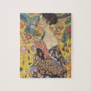 Gustav Klimt - Dame mit Fächer Malerei
