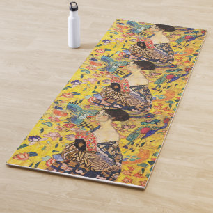 Gustav Klimt Dame mit Fächer Yogamatte