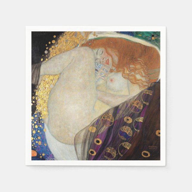 Gustav Klimt - Danae Serviette (Vorderseite)