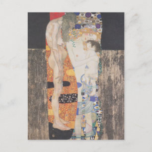 Gustav Klimt - Das Dreizeitalter der Frau Postkarte