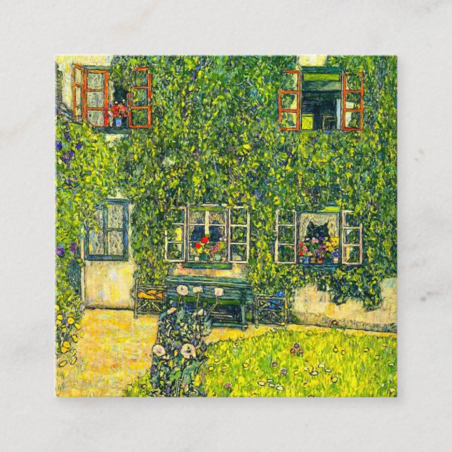 Gustav Klimt Das Haus Guardaboschi Begleitkarte (Vorderseite)
