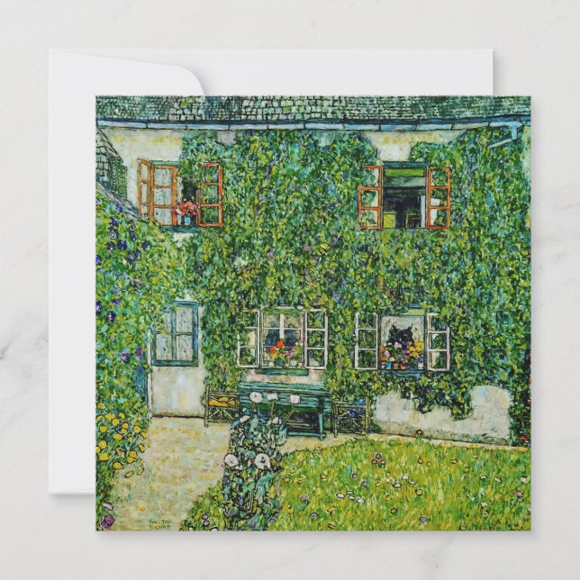 Gustav Klimt - Das Haus Guardaboschi Einladung (Vorderseite)
