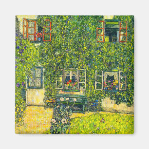 Gustav Klimt Das Haus Guardaboschi Magnet