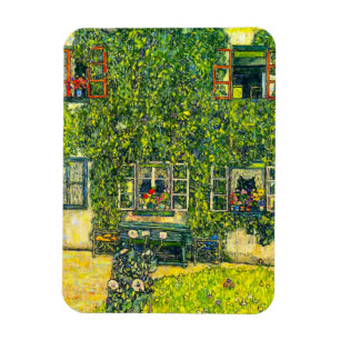 Gustav Klimt Das Haus Guardaboschi Magnet