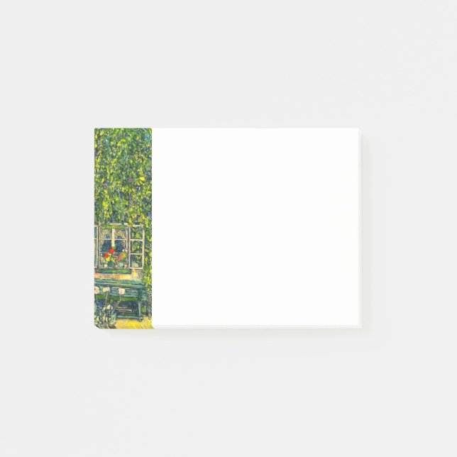 Gustav Klimt Das Haus Guardaboschi Post-it Klebezettel (Vorderseite)