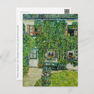 Gustav Klimt - Das Haus Guardaboschi Postkarte
