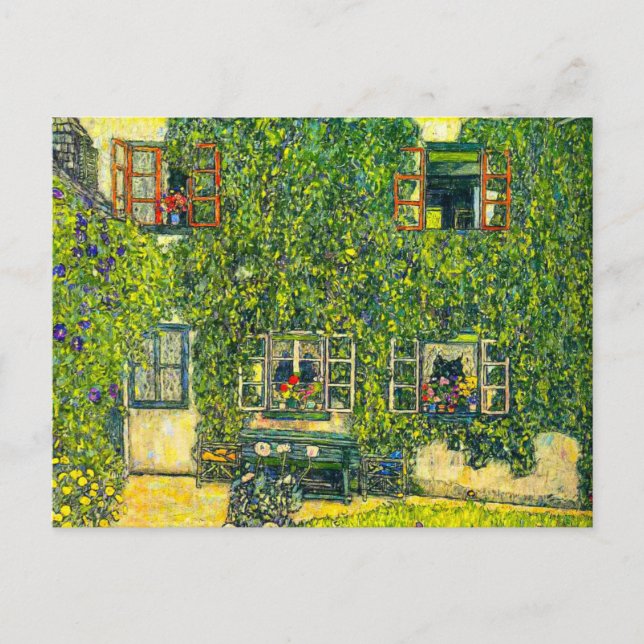 Gustav Klimt Das Haus Guardaboschi Postkarte (Vorderseite)