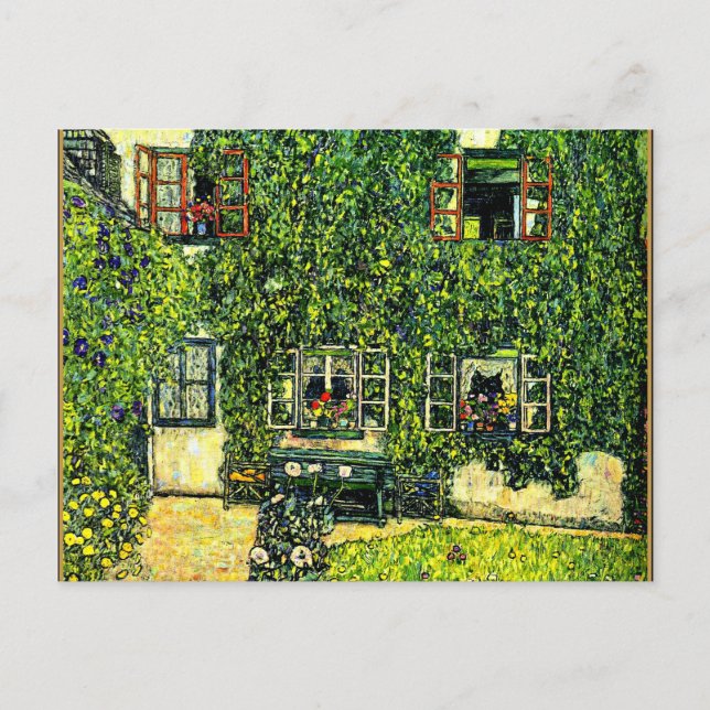 Gustav Klimt - Das Haus Guardaboschi Postkarte (Vorderseite)