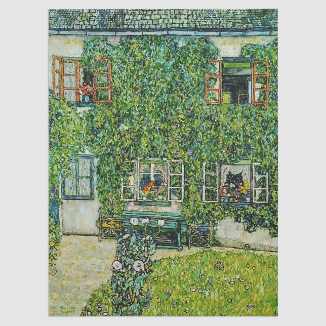 Gustav Klimt - Das Haus Guardaboschi Seidenpapier (Von Creator hochgeladen)