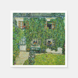 Gustav Klimt - Das Haus Guardaboschi Serviette