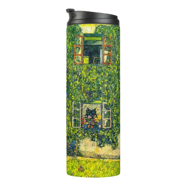 Gustav Klimt Das Haus Guardaboschi Thermosbecher (Nach rechts gedreht)