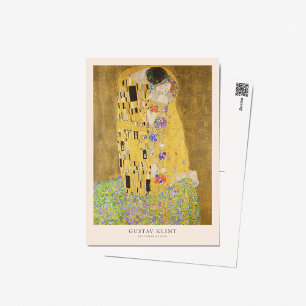 Gustav Klimt das Kiss Kunstausstellung Poster Prin Postkarte