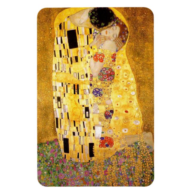Gustav Klimt Das Kiss Magnet (Vertikal)
