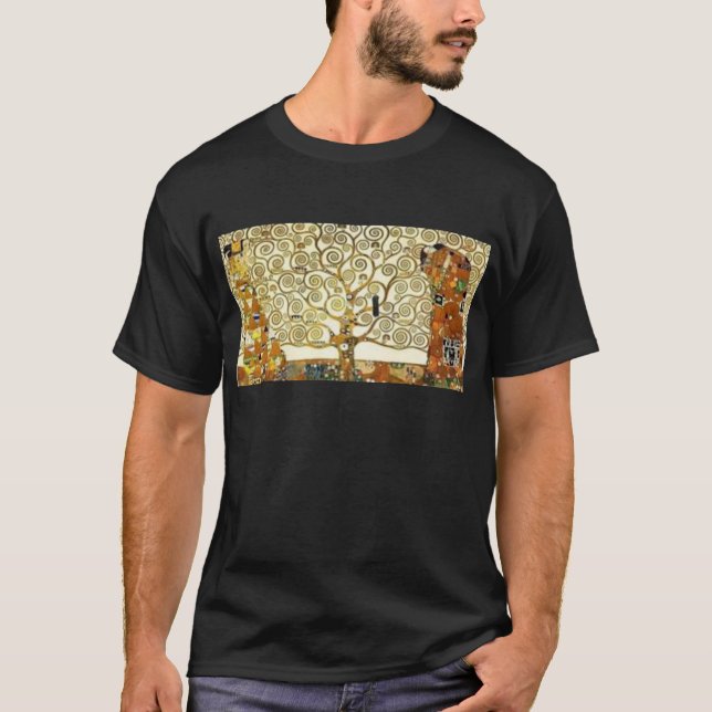 Gustav Klimt - der Baum der Lebenmalerei T-Shirt (Vorderseite)