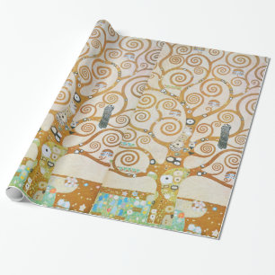 Gustav Klimt Der Baum des Lebens Jugendstil Geschenkpapier