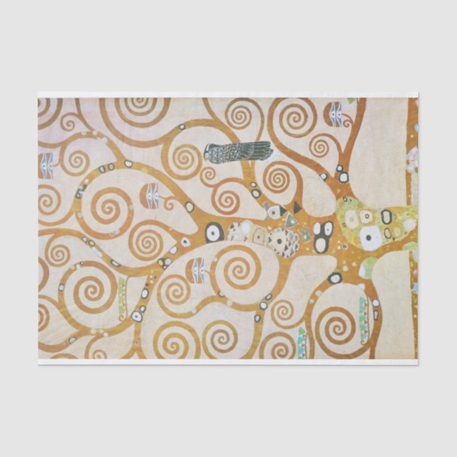 Gustav Klimt Der Baum des Lebens Jugendstil Seidenpapier (Vorderseite)