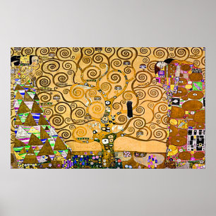 Gustav Klimt 'Der Baum des Lebens' Poster