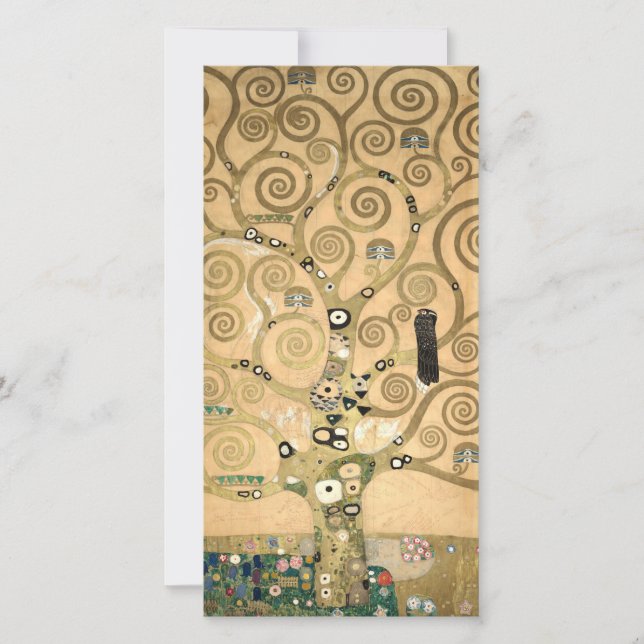 Gustav Klimt - Der Baum des Lebens, Stoclet Frieze Dankeskarte (Vorderseite)