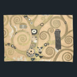 Gustav Klimt - Der Baum des Lebens, Stoclet Frieze Kissenbezug<br><div class="desc">The Tree of Life,  Stoclet Frieze,  zentraler Teil der links Tafel - Gustav Klimt,  Pappe,  1909</div>