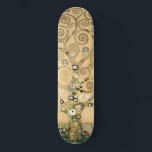 Gustav Klimt - Der Baum des Lebens, Stoclet Frieze Skateboard<br><div class="desc">The Tree of Life,  Stoclet Frieze,  zentraler Teil der links Tafel - Gustav Klimt,  Pappe,  1909</div>