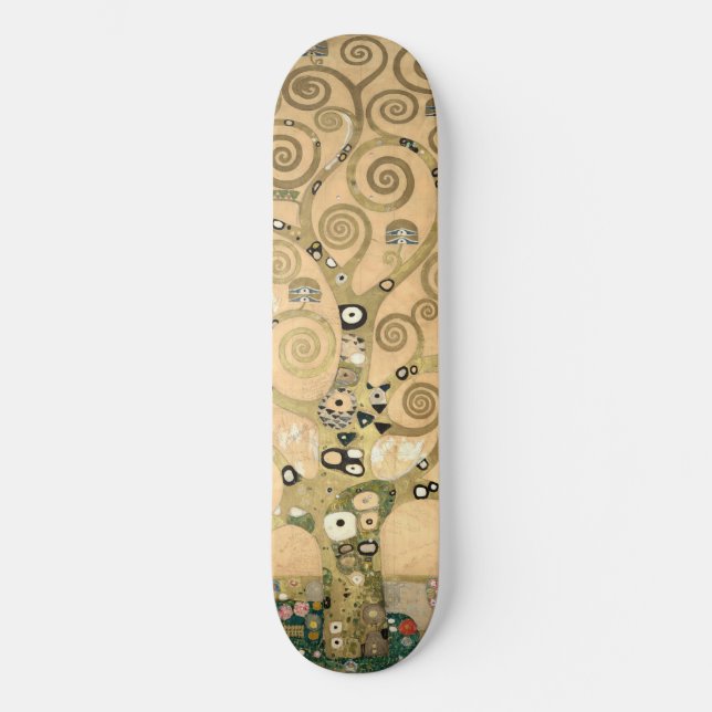 Gustav Klimt - Der Baum des Lebens, Stoclet Frieze Skateboard (Vorderseite)