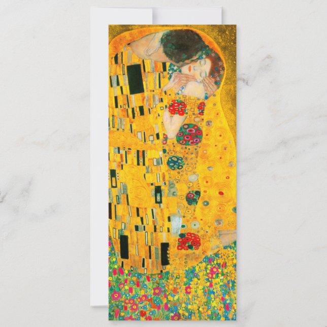 Gustav Klimt Der Kiss Einladung (Vorderseite)