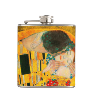 Gustav Klimt Der Kiss Flachmann