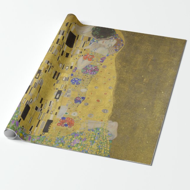 Gustav Klimt Der Kiss Geschenkpapier (Ungerollt)