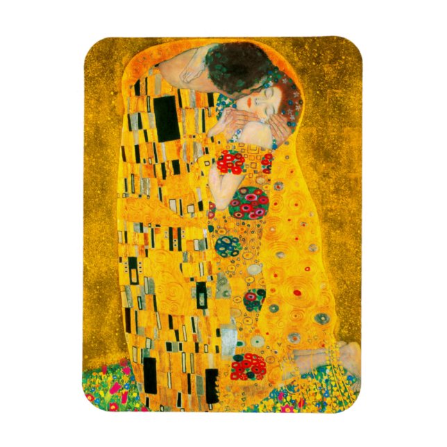 Gustav Klimt Der Kiss Magnet (Vertikal)