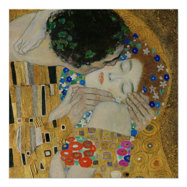 Gustav Klimt Der Kiss Poster (Vorderseite)