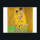 Gustav Klimt Der Kiss Postkarte<br><div class="desc">Der Kuss wurde von Gustav Klimt gemalt.</div>