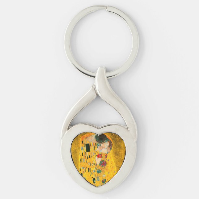 Gustav Klimt Der Kiss Schlüsselanhänger (Vorderseite)