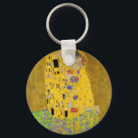 Gustav Klimt Der Kiss Schlüsselanhänger<br><div class="desc">Der Kuss wurde von Gustav Klimt gemalt.</div>