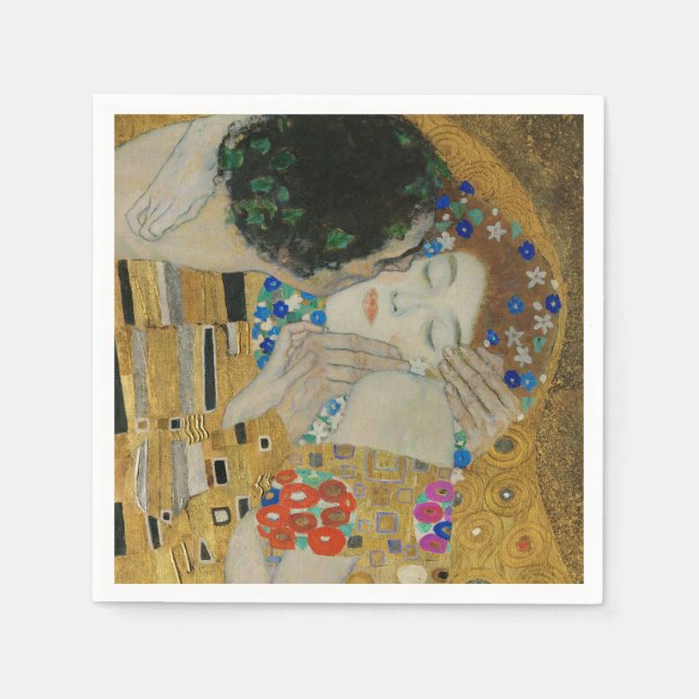 Gustav Klimt Der Kiss Serviette (Vorderseite)
