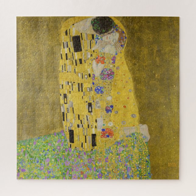 Gustav Klimt - Der Kuss (Vertikal)