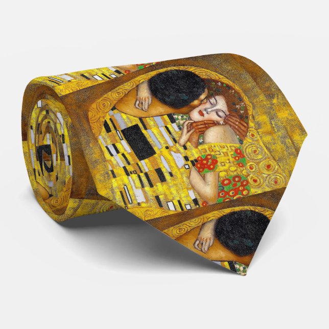 Gustav Klimt, "Der Kuss ネ タイ Krawatte (Gerollt)