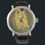 GUSTAV KLIMT - Der Kuss 1907 Armbanduhr<br><div class="desc">GUSTAV KLIMT - Der Kuss von Öl- und Goldfolie aus dem Jahr 1907 auf der Leinwand</div>