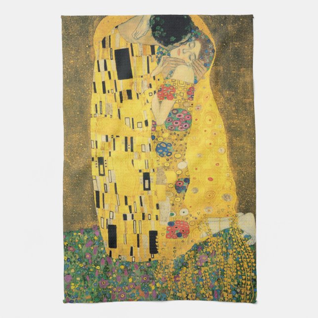 GUSTAV KLIMT - Der Kuss 1907 Küchentuch (Vertikal)