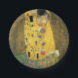 GUSTAV KLIMT - Der Kuss 1907 Pappteller<br><div class="desc">GUSTAV KLIMT - Der Kuss 1907
Öl- und Goldfolie auf Leinwand</div>