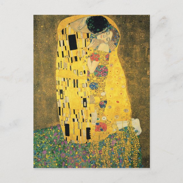 GUSTAV KLIMT - Der Kuss 1907 Postkarte (Vorderseite)
