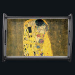 GUSTAV KLIMT - Der Kuss 1907 Serviertablett<br><div class="desc">GUSTAV KLIMT - Der Kuss 1907
Öl- und Goldfolie auf Leinwand</div>