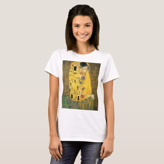 GUSTAV KLIMT - Der Kuss 1907 T-Shirt (Vorne ganz)
