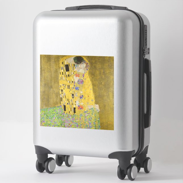 Gustav Klimt - Der Kuss Aufkleber (Koffer)