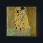 Gustav Klimt - Der Kuss Button<br><div class="desc">Der Kuss - Gustav Klimt 1907-1908</div>