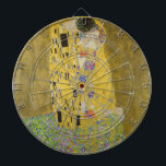 Gustav Klimt - Der Kuss Dartscheibe<br><div class="desc">Der Kuss - Gustav Klimt 1907-1908</div>