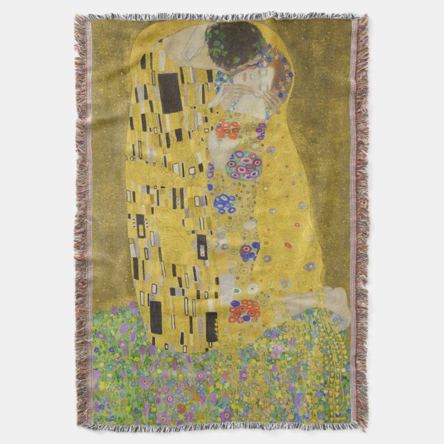 Gustav Klimt - Der Kuss Decke (Vorderseite Vertikal)